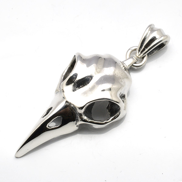 クレイジーピッグ　CRAZY PIG DESIGNS　ラージバードスカルペンダント【トップのみ】　LARGE BIRD SKULL #43