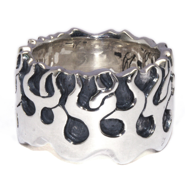 クレイジーピッグ　CRAZY PIG DESIGNS　FLAMES  RING #824　※日本サイズ20号のみ