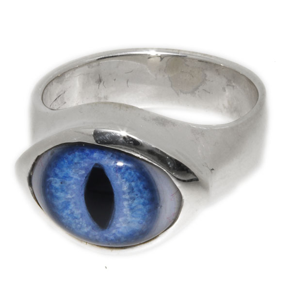 クレイジーピッグ　CRAZY PIG DESIGNS　スモールラウンドアイリング(ブルー/キャッツアイ)　Small round eye #538
