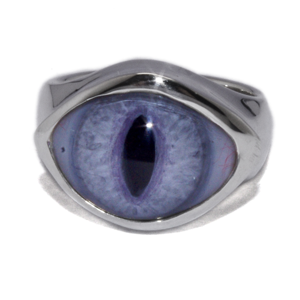 【クレイジーピッグ　リング】CRAZY PIG DESIGNS　SMALL ROUND EYE CATS GRAY  RING #538