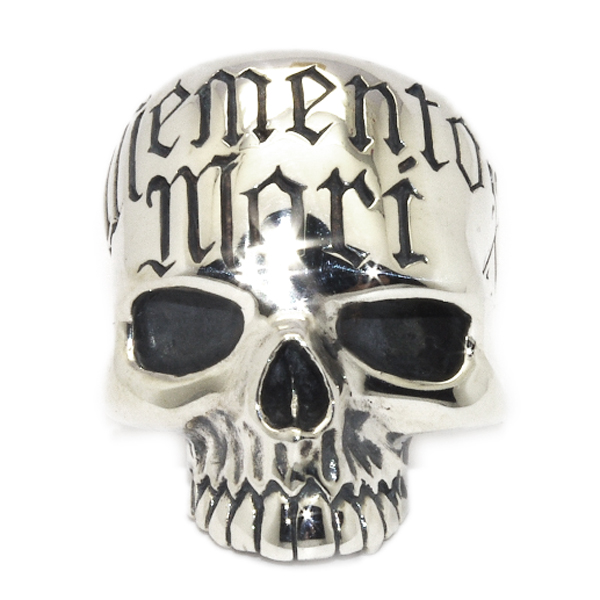 クレイジーピッグ　CRAZY PIG DESIGNS　MEMENTO MORI SKULL  メメントモリスカルリング シャイニーフィニッシュ　#1034