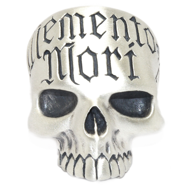 クレイジーピッグ　CRAZY PIG DESIGNS　MEMENTO MORI SKULL  メメントモリスカルリング　マットフィニッシュ　#1034