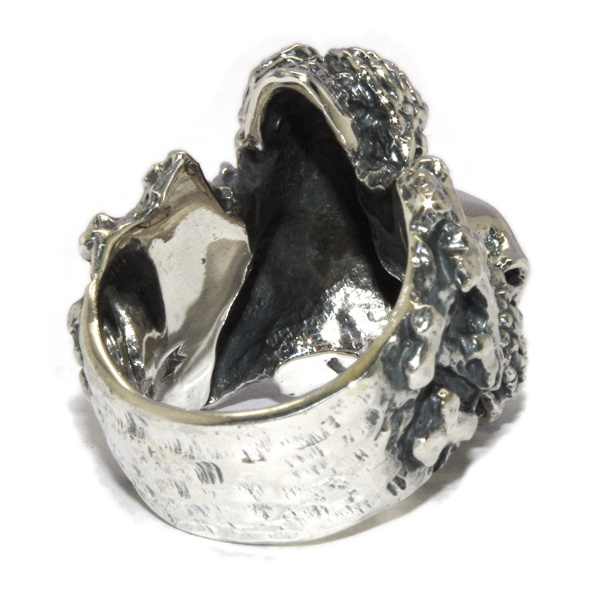 クレイジーピッグ CRAZY PIG DESIGNS THREE WISE SKULL RING #225