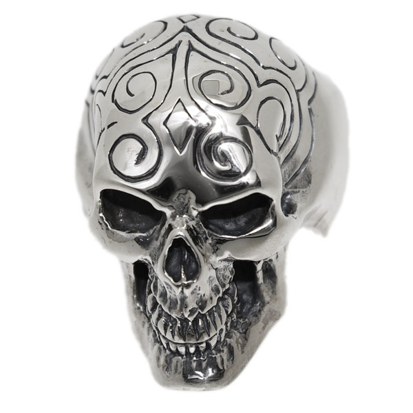 クレイジーピッグ CRAZY PIG DESIGNS エングレーブスカルリング #732 