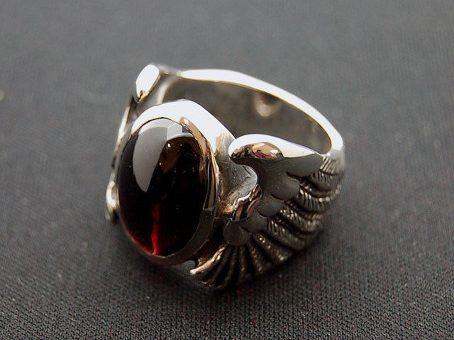 クレイジーピッグ　CRAZY PIG DESIGNS　ラージウィングリング　LARGE WING RING　ガーネット　GARNET #270