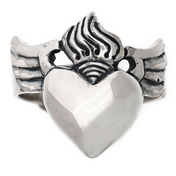 クレイジーピッグ　CRAZY PIG DESIGNS　ロザリーハート＆ウィングスリング  Rosary heart & wings　＃996
