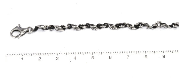 DEAL DESIGN スパイラルフラッグチェーン 50cm DEAL DESIGN(ディールデザイン) スパイラル フラッグ シルバー