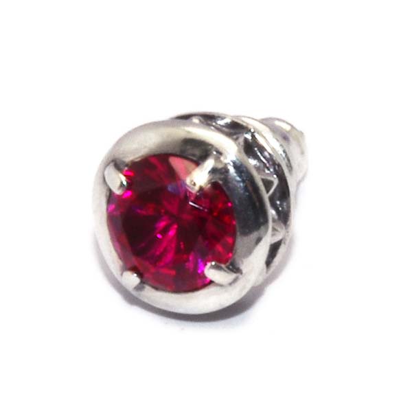 【ディールデザイン　ピアス】DEAL DESIGN　クラウンピアス Red 390351