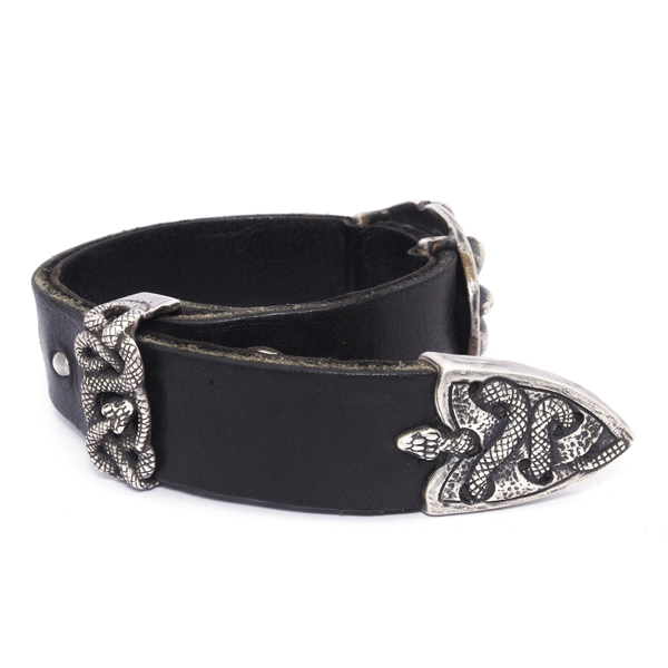 ガボラトリー Gaboratory Cross oval leatger bracelet / bgc003