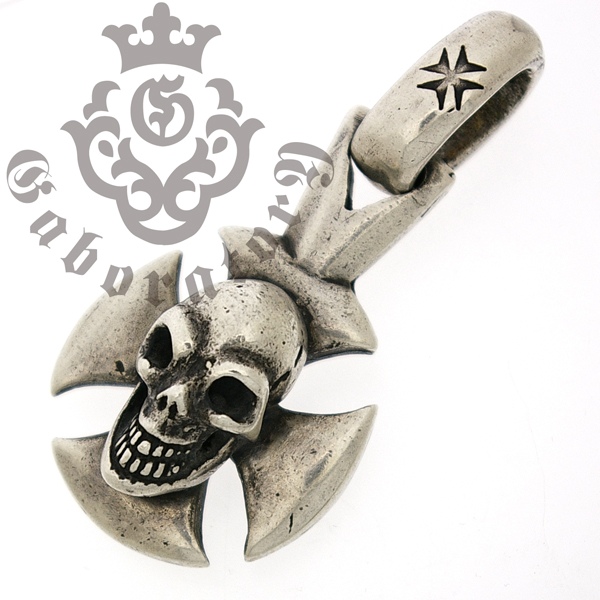 ガボラトリー　Gaboratory　Round cross with skull　ラウンドクロスw/スカルペンダント