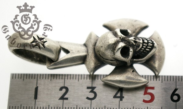 ガボラトリー Gaboratory Round cross with skull ラウンドクロスw