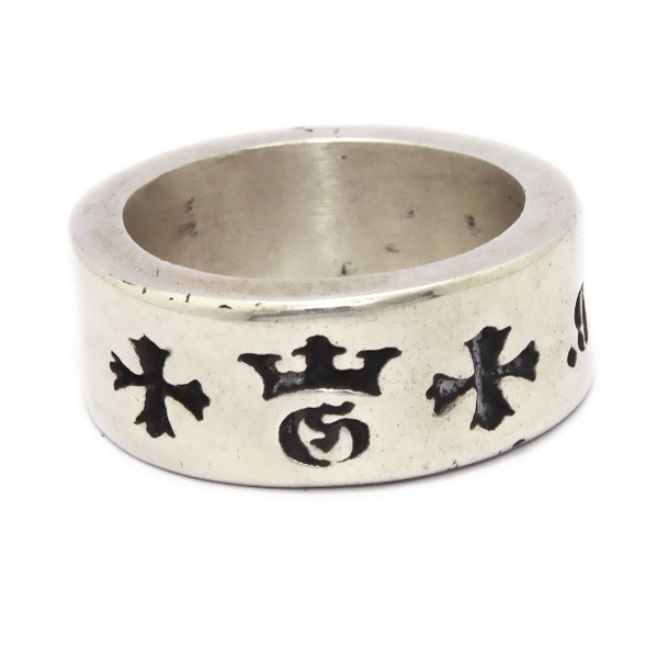 ガボラトリー　Gaboratory　Narrow G&Crown gothic cross cigar band ring　159-A