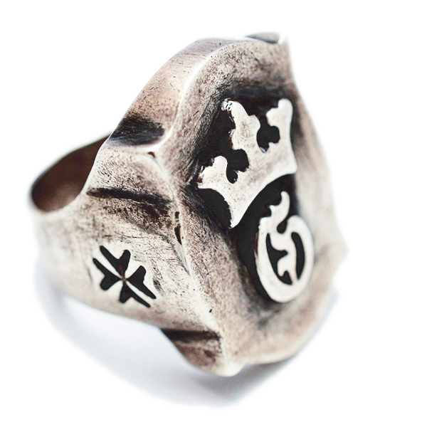 ガボラトリー Gaboratory レイズドオールドシールドG&クラウンロゴリング 