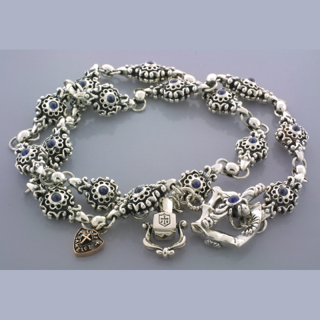 【ロードキャメロット　ネックレス　チェーン】Lord Camelot　LC-1102SP(サファイア)　デザインチェーン