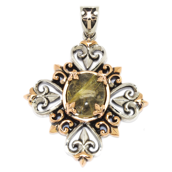 【ロードキャメロット　ネックレス　ペンダント】Lord Camelot　　LC-218 RQ ルチルクォーツ