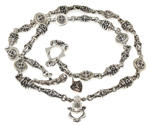 【ロードキャメロット　ネックレス　チェーン】Lord Camelot　　LC-1003(ガーネット)デザインチェーン