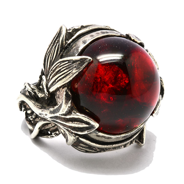 リリーエルランドソン かっこよ アリアリング 8号 赤系 