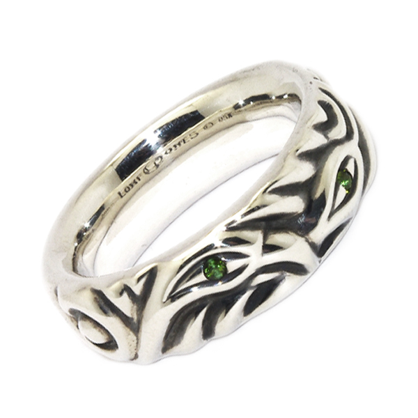 ロンワンズ LONE ONES Love Bite w/GreenTourmaline ラブバイトリング