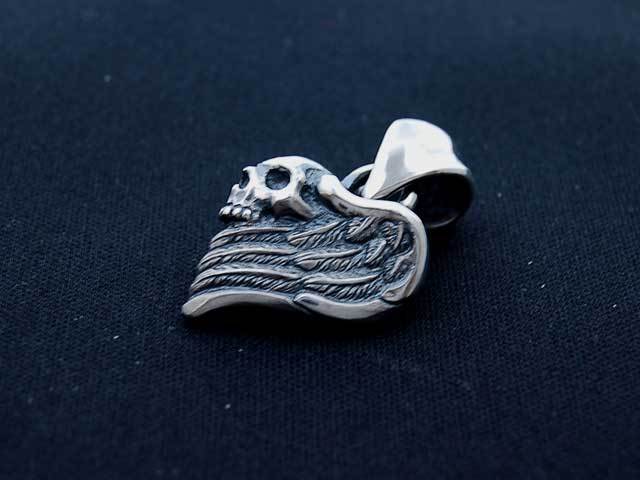 ラットラブデザイン　r.l.d　ウィングハートウィズスカルペンダント　LDP-7