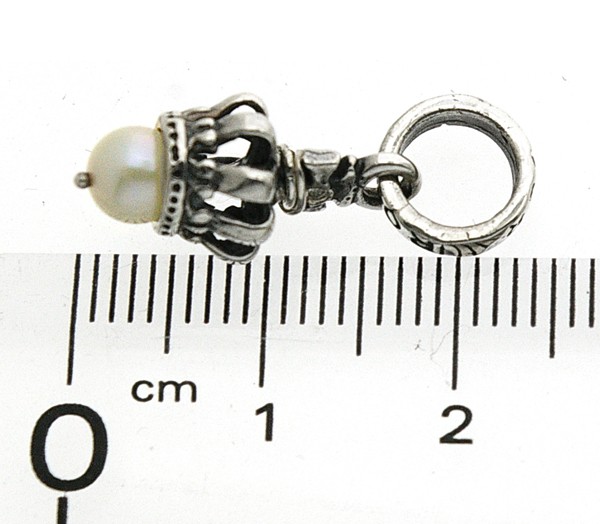 ROYAL ORDER(ロイヤルオーダー) タイニークラウンペンダントw/ホワイト  