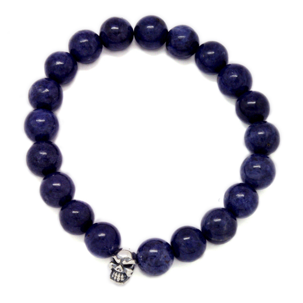 トラヴィスワーカー　TRAVIS WALKER　STONE WITH TINY CHOMPS BRACELET (10mm SAPPHIRE)　SBC006