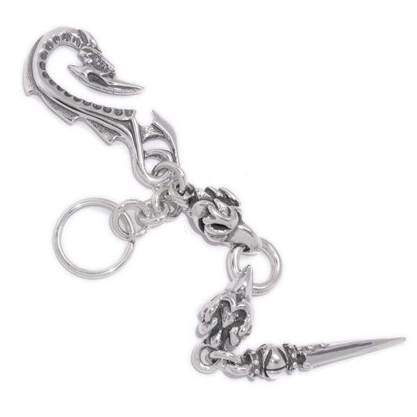 トラヴィスワーカー　TRAVIS WALKER　Dragon Hook w/2 Griffins & Dagger Key Chain  KCS026