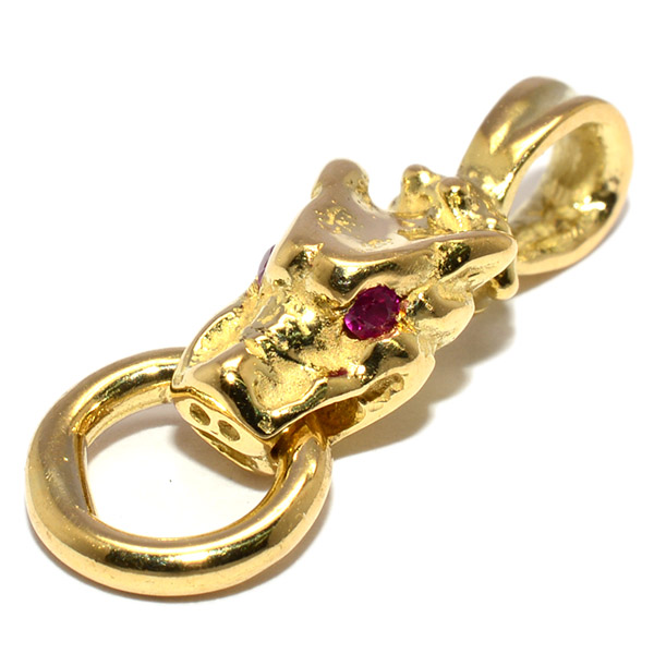 トラヴィスワーカー TRAVIS WALKER CHY090 Tiny Gargoyle Charm w/Ruby