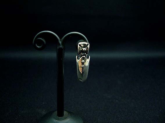 トラビスワーカー シングルクロスフープ ピアス 18金ポスト ギャランティカード トラヴィスワーカー TRAVIS WALKER Single Cross Hoop Earring