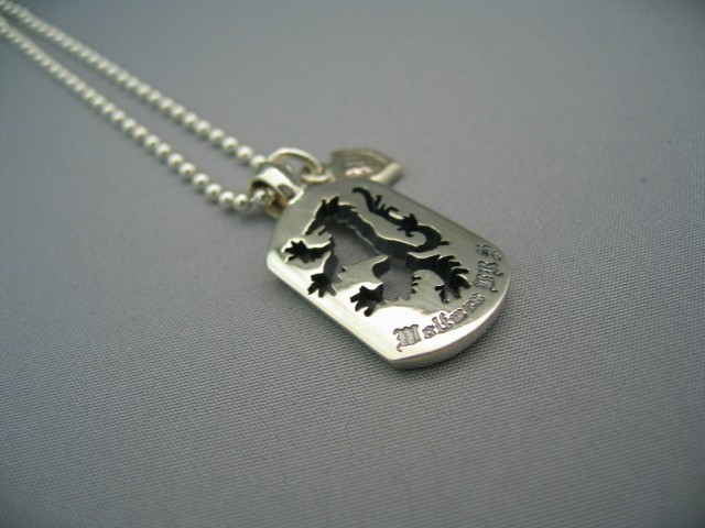 BRS アクセサリー・ジュエリー ウルフマン ブレード クロス チャーム ドッグタグ ペンダント ネックレス チェーン付き シルバー925  シルバーネックレス WOLFMAN B.R.S ウルフマンBRS エンジェル クロス チャーム ドッグタグ ペンダント