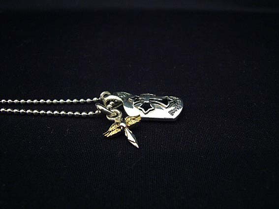 WOLFMAN B.R.S ウルフマンBRS エンジェル クロス チャーム ドッグタグ ペンダント エンジェル ゴールド ウルフマンBRS ネックレス ブレード クロス チャームドッグタグ ダブル ゴールド チェーン付 シルバー ブランド WOLFMAN メンズ プレート  ウルフマンBRS ネックレス セイント クロス チャーム ドッグタグ ゴールド チェーン付 シルバー ブランド WOLFMAN メンズ プレート