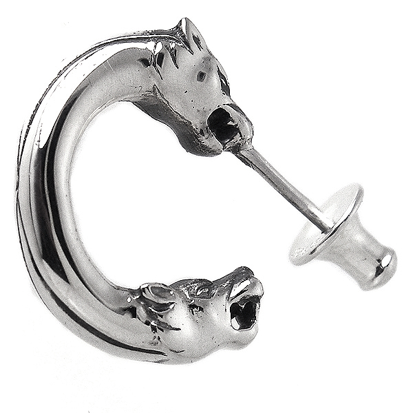 ウルフマンBRS ピアス】WOLFMAN B.R.S ウルフダブルヘッドイヤリング  