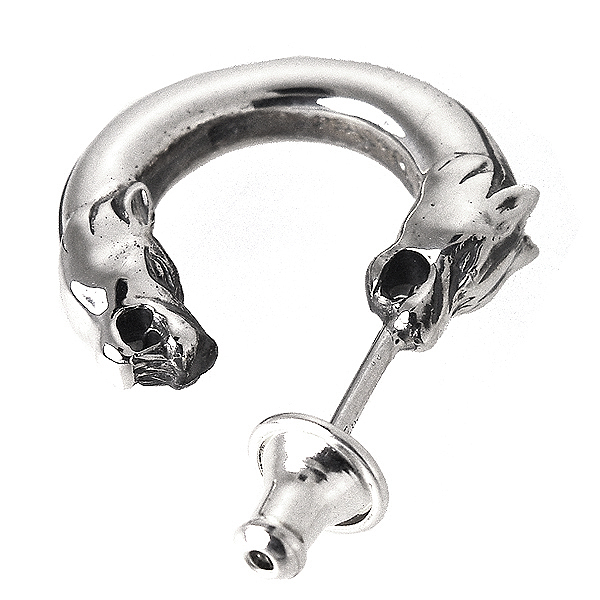 ウルフマンBRS ピアス】WOLFMAN B.R.S ウルフダブルヘッドイヤリング