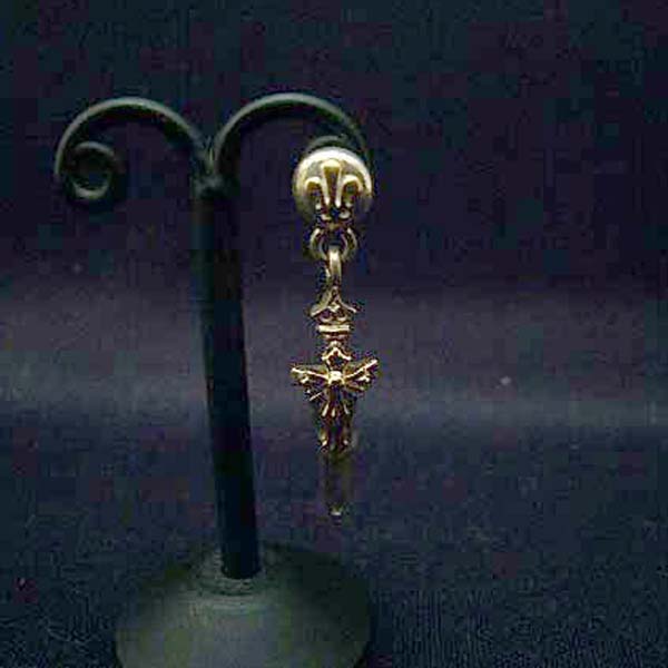 【ウルフマンBRS　ピアス】WOLFMAN B.R.S　ブレードティアドロップピアスG【1個＝片耳用】　WO-E-12G