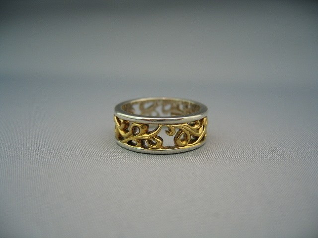 【ウルフマンBRS　リング】WOLFMAN B.R.S　パルメットウォータースモールリングG　WO-R-42G