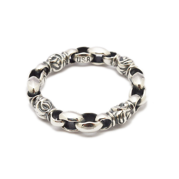 ロンワンズ　LONE ONES　Mini Silk Link and Eagle Barrel　ミニシルクリングアンドイーグルバーレルリング