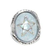 アレックスストリーター　ALEX STREETER　エンジェルハートリング　クラックアクアマリン　Crack Aquamarine
