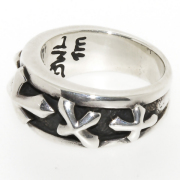 ビルウォールレザー　Bill Wall Leather　Large Lucky Cross Ring　ラージラッキークロスリング　R324