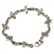 クレイジーピッグ　CRAZY PIG DESIGNS　TUDOR CROSS LINK　チューダークロスリンクブレスレット　#1035