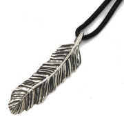 クレイジーピッグ　CRAZY PIG DESIGNS　MEDIUM LOUVRES FEATHER PENDANT #1023