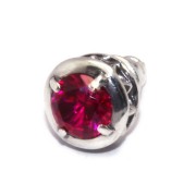 【ディールデザイン　ピアス】DEAL DESIGN　クラウンピアス Red 390351
