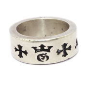 ガボラトリー　Gaboratory　Narrow G&Crown gothic cross cigar band ring　159-A