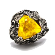 【美品】LYLY ERLANDSSON イエロー　ウィンター　黄色　12号 LYLY ERLANDSSON ピアス
