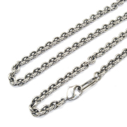 シルバー925ネックレス　01001チェーン　　【約3mm】　55cm・60cm