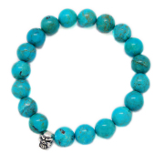 トラヴィスワーカー　TRAVIS WALKER　STONE WITH TINY CHOMPS BRACELET (10mm TURQUOISE)　SBC008