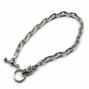 トラヴィスワーカー　TRAVIS WALKER　BRS110 Small Gargoyle Charm Oval Link Bracelet