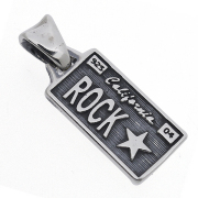 トラヴィスワーカー TRAVIS WALKER　 ライセンスプレート“ROCK ★“スモール ペンダント【トップのみ】　LPS006-S