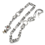 トラヴィスワーカー　TRAVIS WALKER　Thunder hook w/3 Gargoyles DC Ring & Meat Links Wallet Chain  WCS012