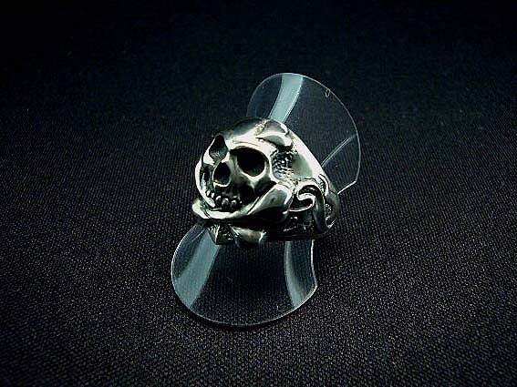 ラットラブデザイン　r.l.d　クロスボーンスカルウィズハートリング　LDRG-4