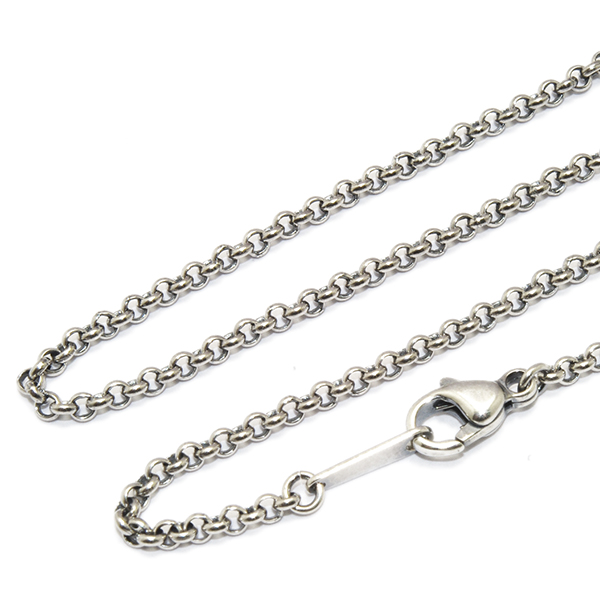 シルバー925ネックレス　コロマルSチェーン　　【約1.5mm】　55cm・60cm