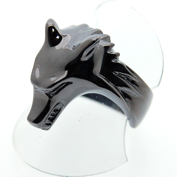 【ウルフマンBRS　リング】WOLFMAN B.R.S　ウォーウルフリング/ブラック　WO-R-060BK